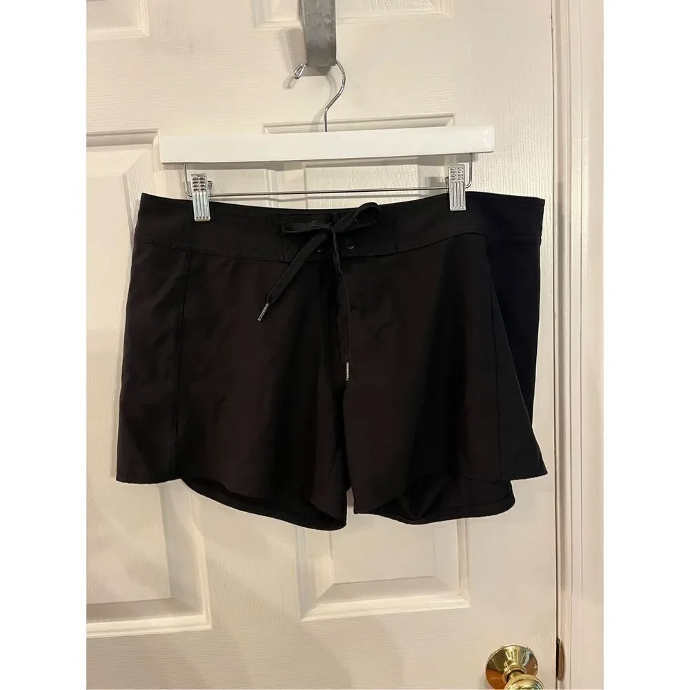 Billabong Girls Black Board Shorts sz 11 EUC
